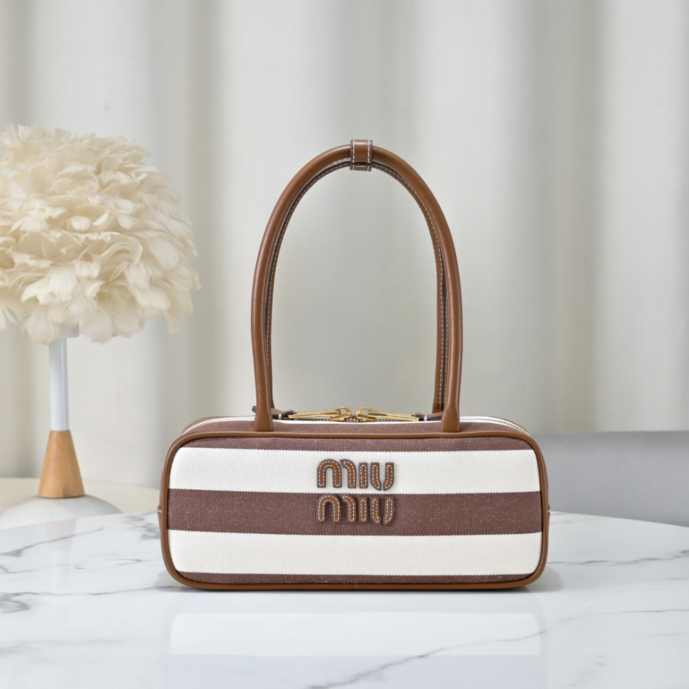 Miu Miu Miu Miu Beau Canvas And Leather 레플리카 1번 이미지 - Bag | 세미샵 레플리카 사이트