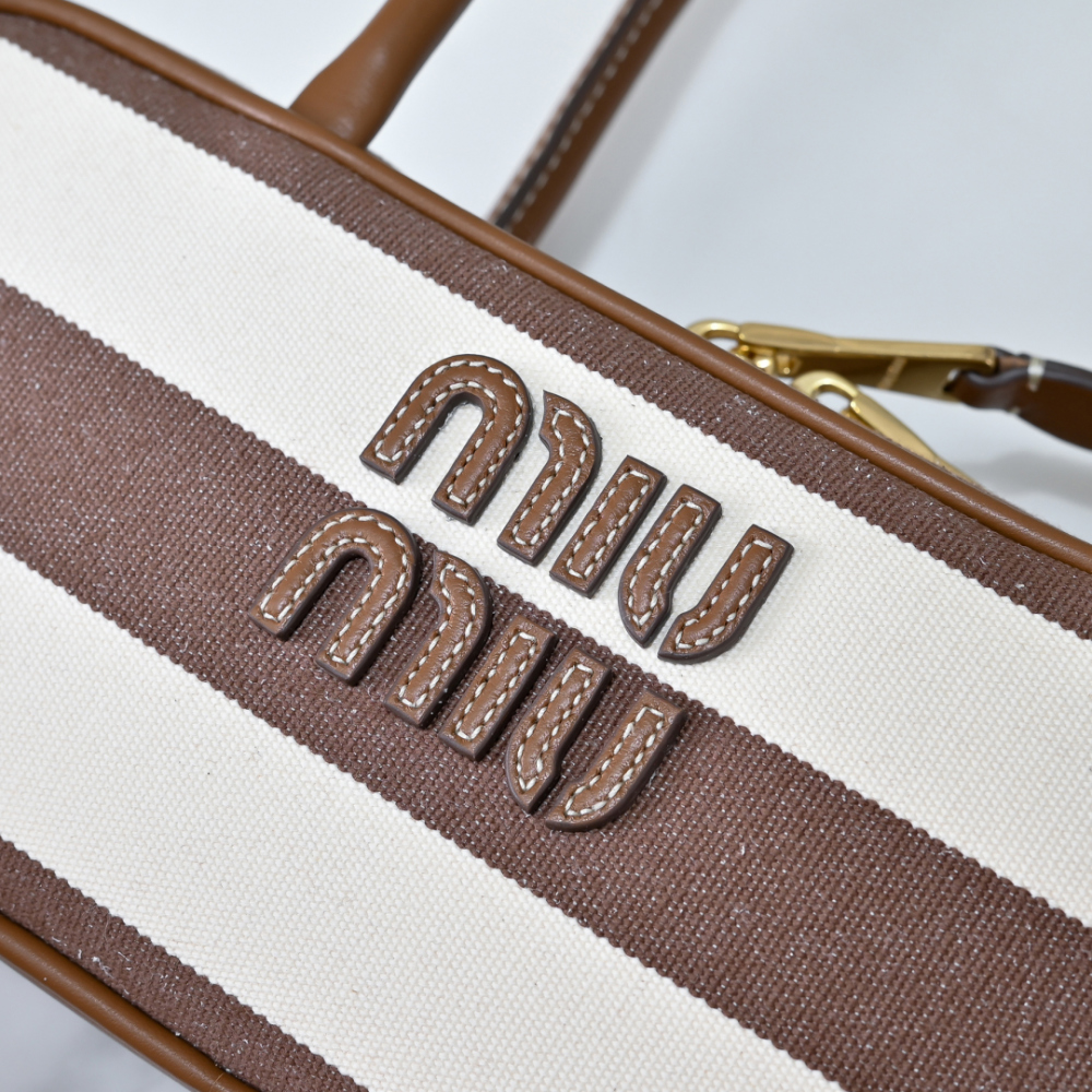 Miu Miu Miu Miu Beau Canvas And Leather 레플리카 5번 이미지 - Bag | 세미샵 레플리카 사이트