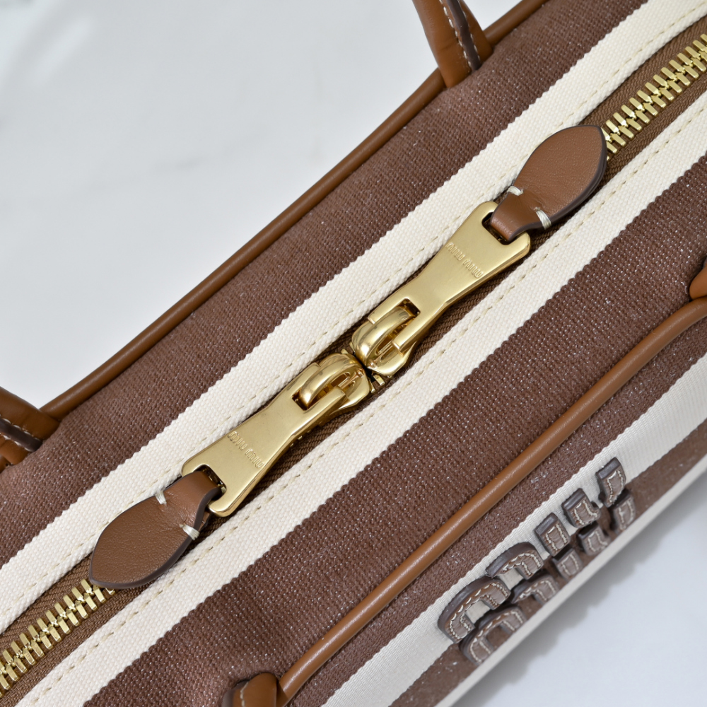 Miu Miu Miu Miu Beau Canvas And Leather 레플리카 7번 이미지 - Bag | 세미샵 레플리카 사이트