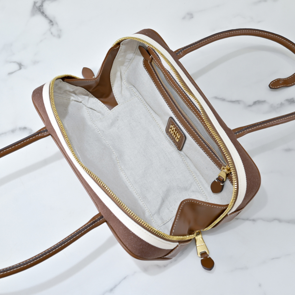 Miu Miu Miu Miu Beau Canvas And Leather 레플리카 8번 이미지 - Bag | 세미샵 레플리카 사이트