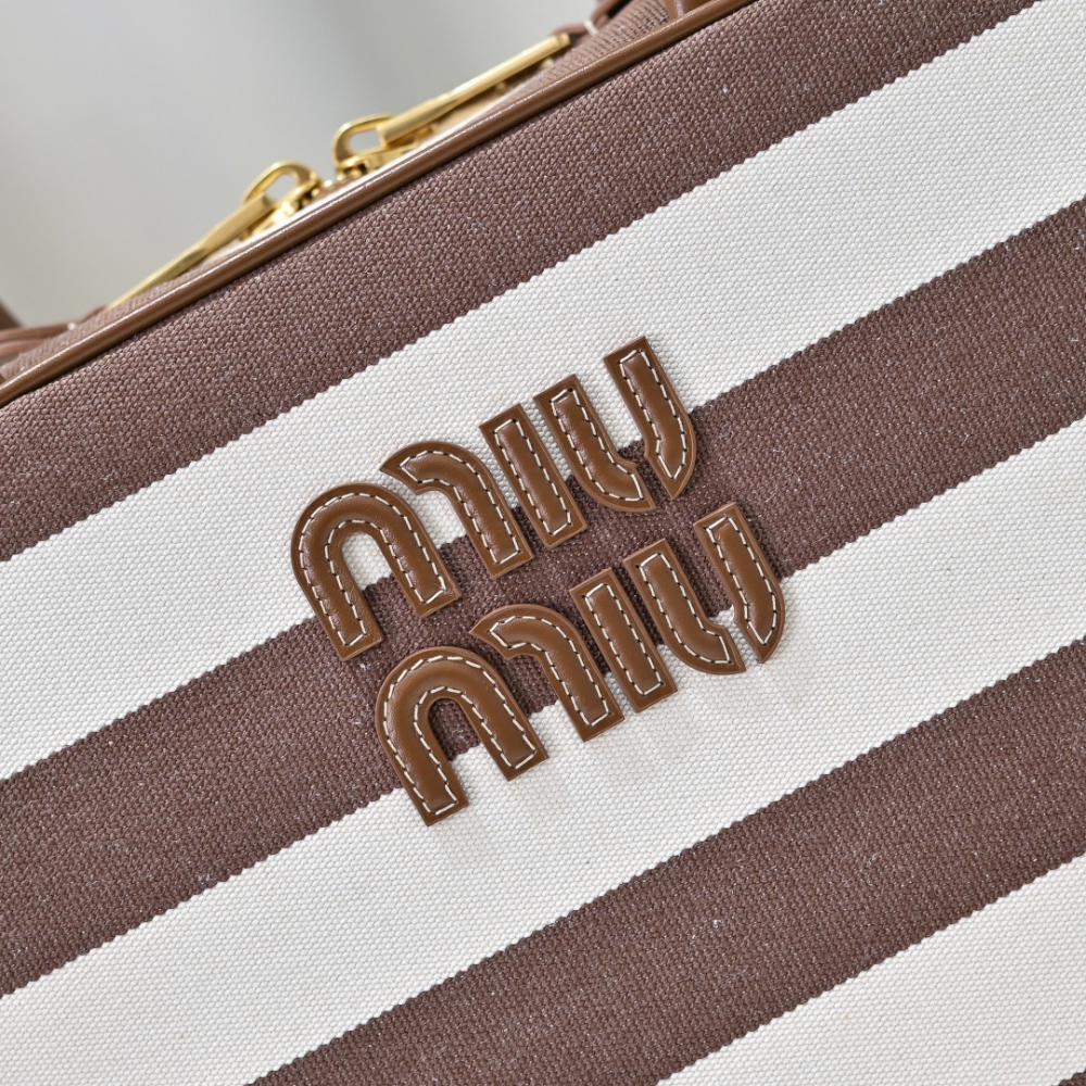 Miu Miu Miu Miu Beau Canvas And Leather 레플리카 5번 이미지 - Bag | 세미샵 레플리카 사이트