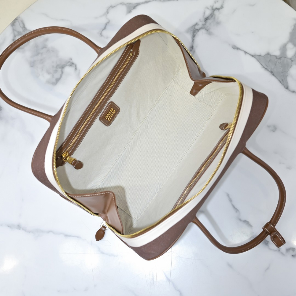 Miu Miu Miu Miu Beau Canvas And Leather 레플리카 8번 이미지 - Bag | 세미샵 레플리카 사이트