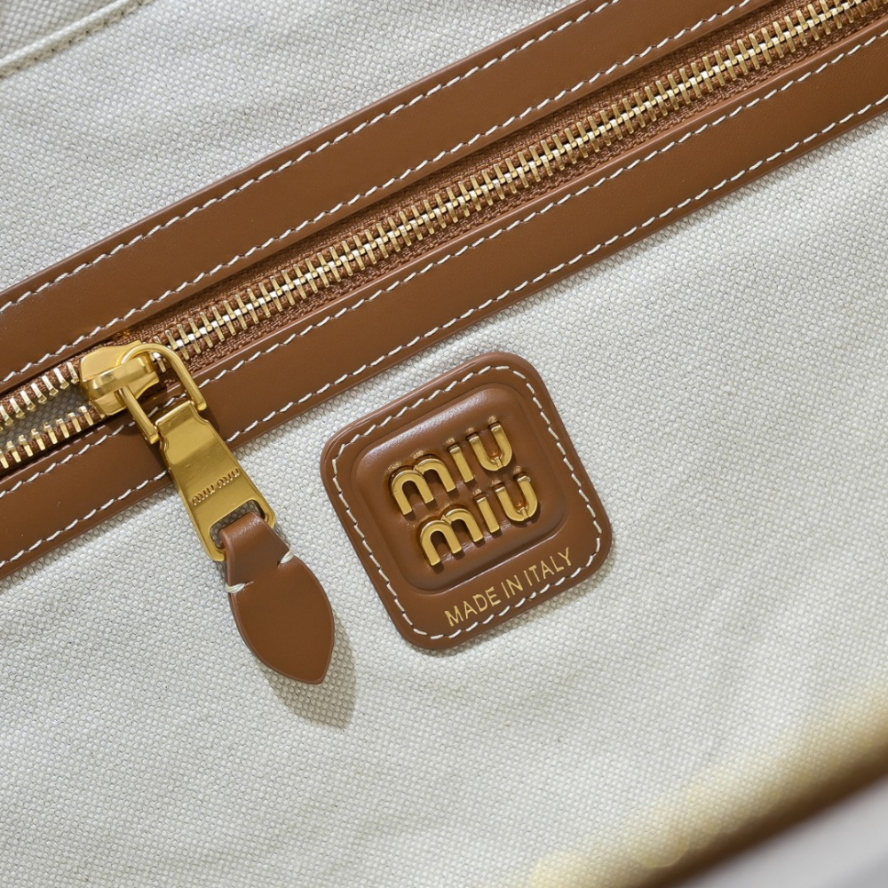 Miu Miu Miu Miu Beau Canvas And Leather 레플리카 9번 이미지 - Bag | 세미샵 레플리카 사이트