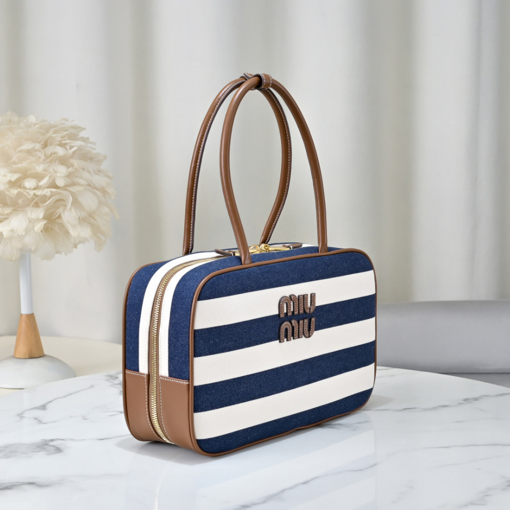 Miu Miu Miu Miu Beau Canvas And Leather 레플리카 3번 이미지 - Bag | 세미샵 레플리카 사이트