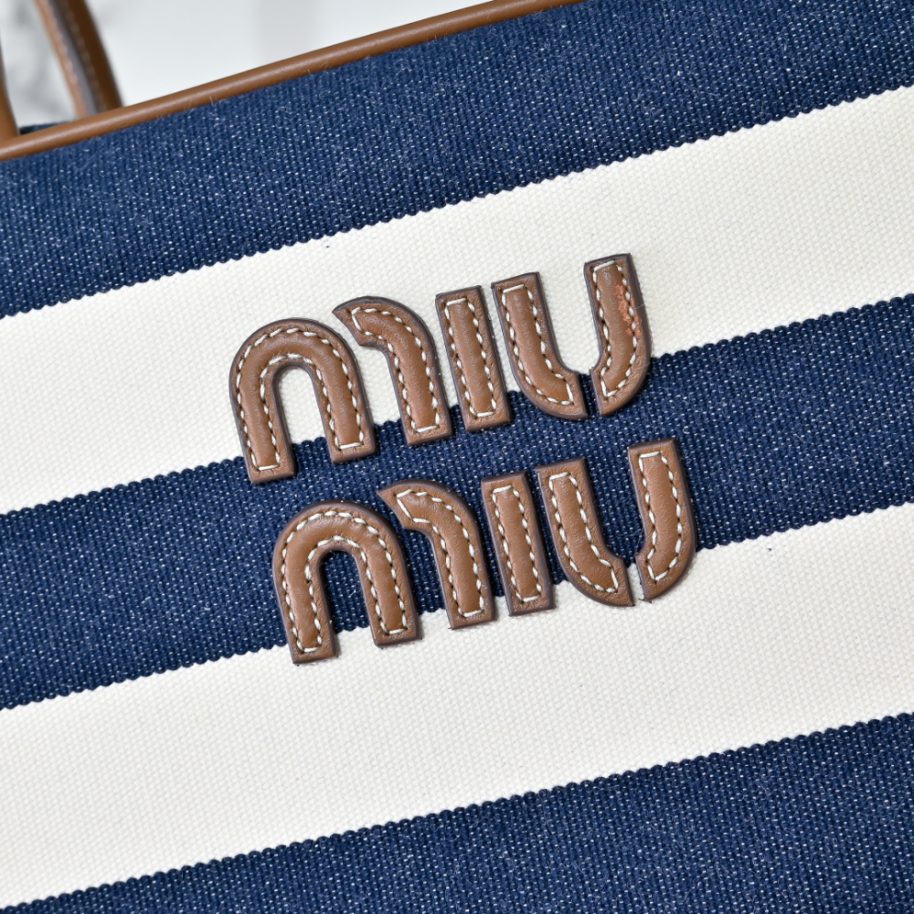 Miu Miu Miu Miu Beau Canvas And Leather 레플리카 6번 이미지 - Bag | 세미샵 레플리카 사이트