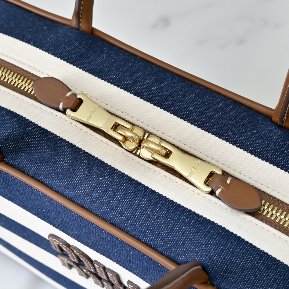 Miu Miu Miu Miu Beau Canvas And Leather 레플리카 7번 이미지 - Bag | 세미샵 레플리카 사이트