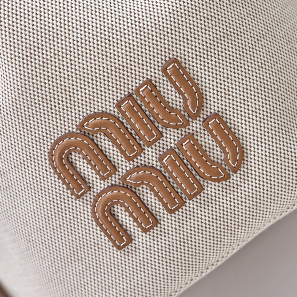 Miu Miu Miu Miu Canvas Leather Bucket 레플리카 5번 이미지 - Bag | 세미샵 레플리카 사이트