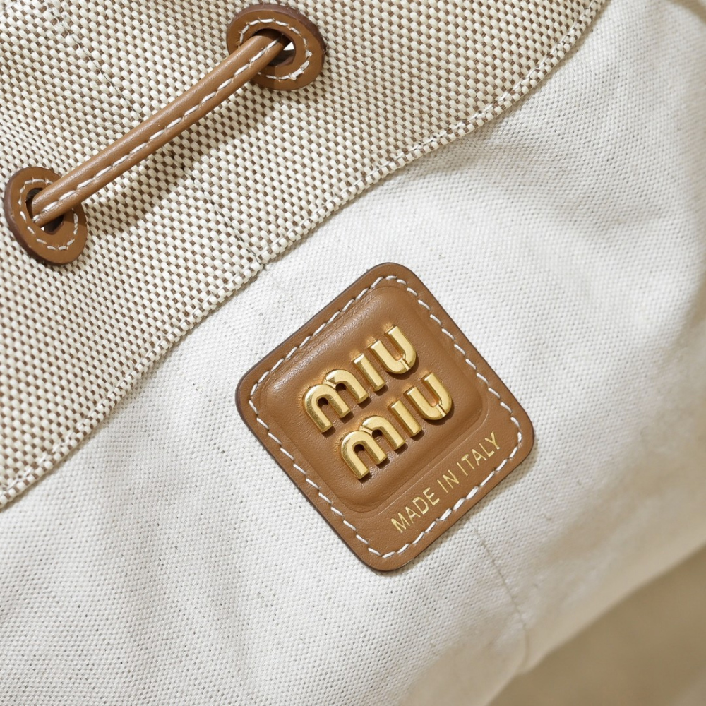 Miu Miu Miu Miu Canvas Leather Bucket 레플리카 9번 이미지 - Bag | 세미샵 레플리카 사이트