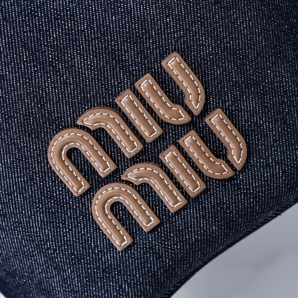 Miu Miu Miu Miu Denim Leather Bucket 레플리카 5번 이미지 - Bag | 세미샵 레플리카 사이트