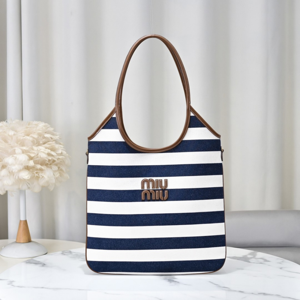 Miu Miu Ivy Canvas Leather