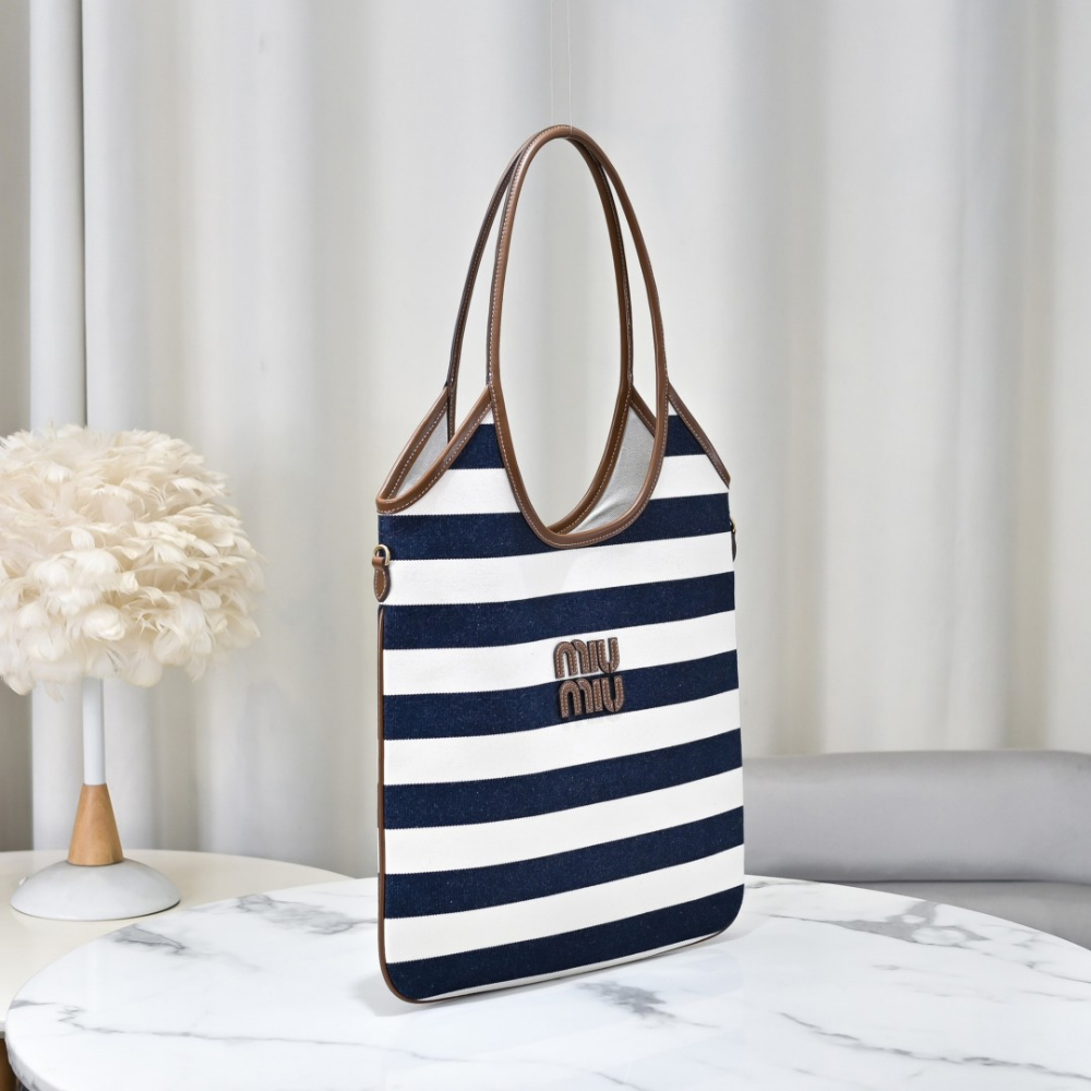 Miu Miu Miu Miu Ivy Canvas Leather 레플리카 3번 이미지 - Bag | 세미샵 레플리카 사이트