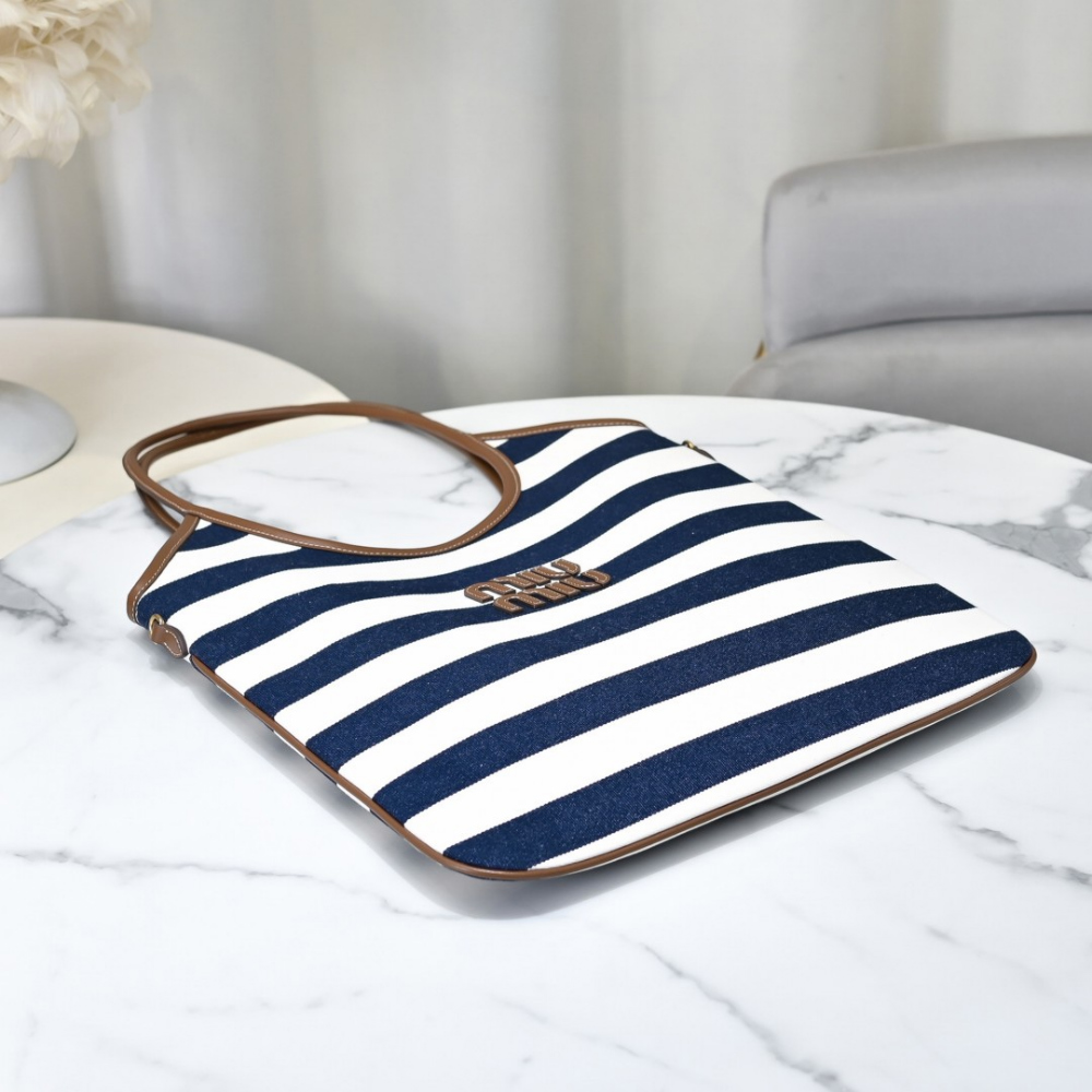 Miu Miu Miu Miu Ivy Canvas Leather 레플리카 4번 이미지 - Bag | 세미샵 레플리카 사이트