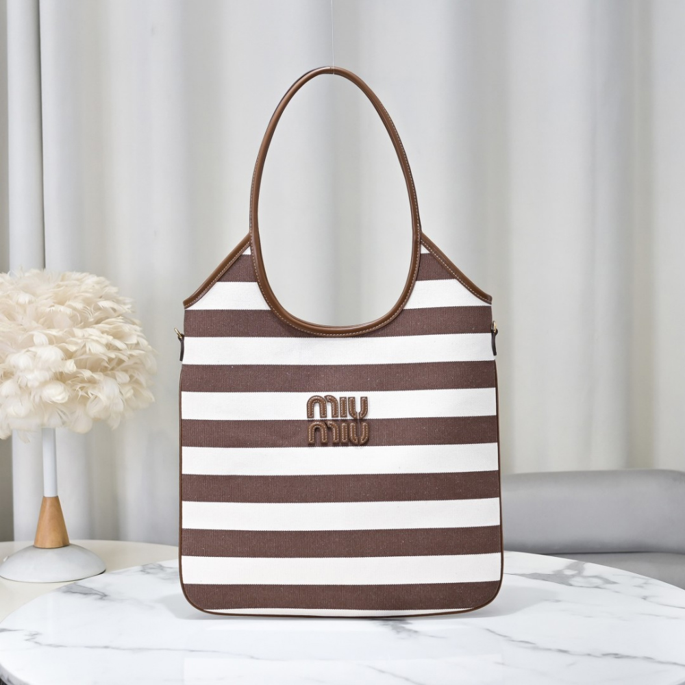 Miu Miu Ivy Canvas Leather