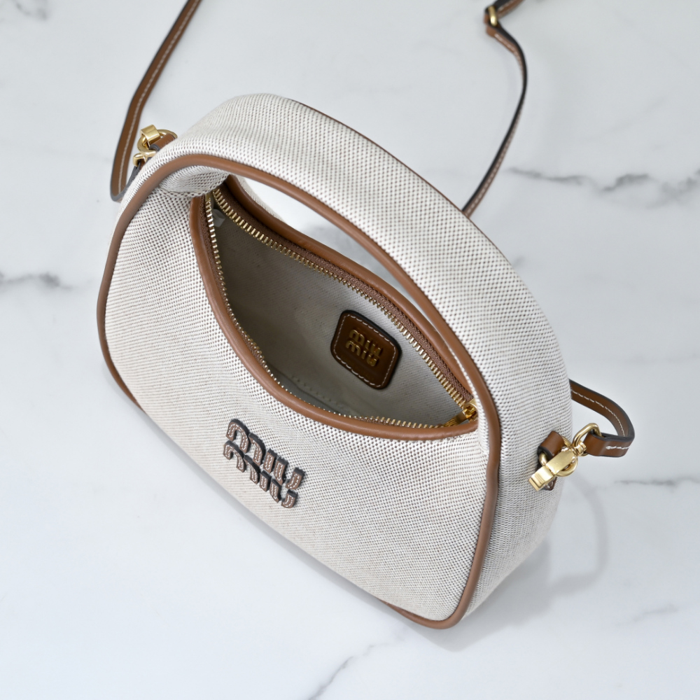 Miu Miu Miu Miu Wander Canvas And Leather 레플리카 8번 이미지 - Bag | 세미샵 레플리카 사이트