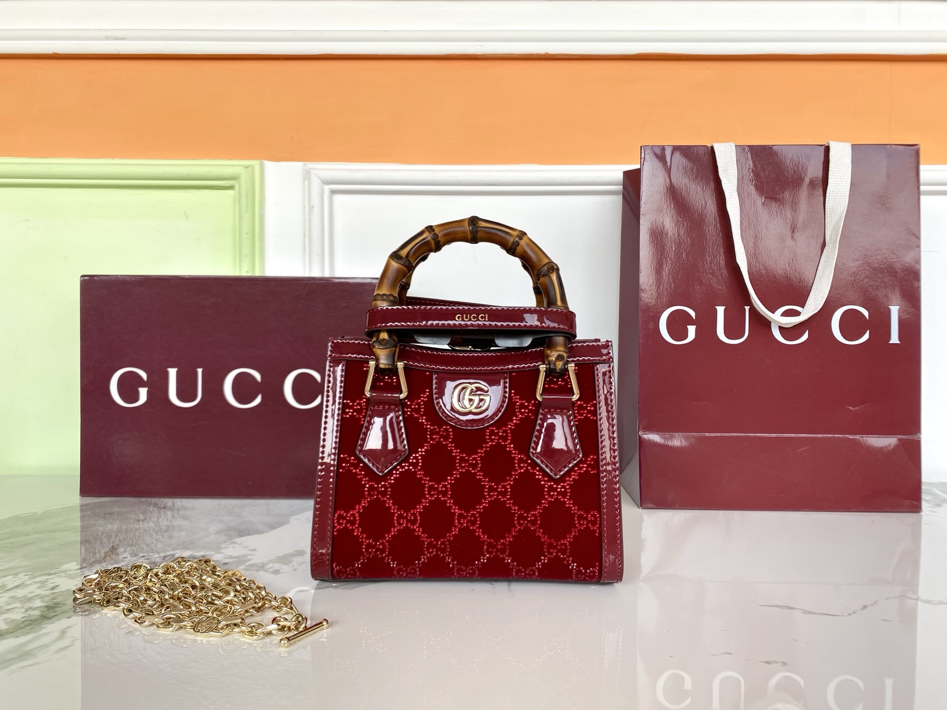 구찌 다이애나 스몰 토트백