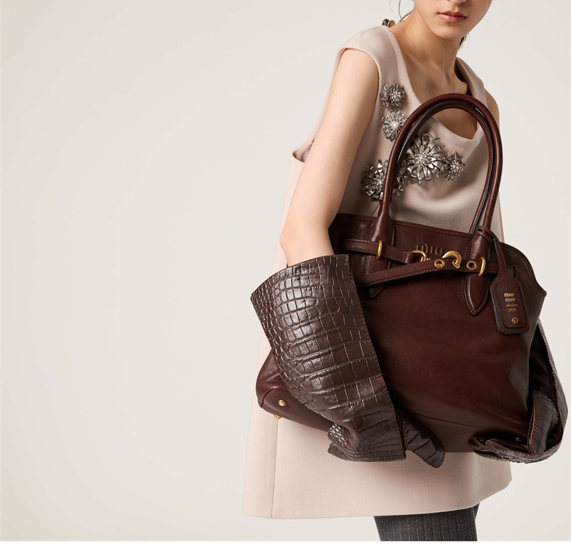 미우미우 미우미우 아방뛰르 나파 가죽 토트백 미디엄 브라운 5BG291 레플리카 5번 이미지 - Bag | 세미샵 레플리카 사이트