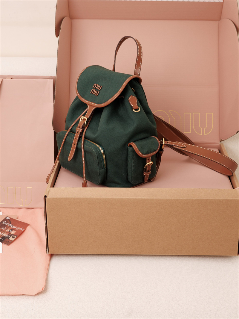 미우미우 미우미우 캔버스 가죽 백팩 라지 5BZ042 레플리카 14번 이미지 - Bag | 세미샵 레플리카 사이트