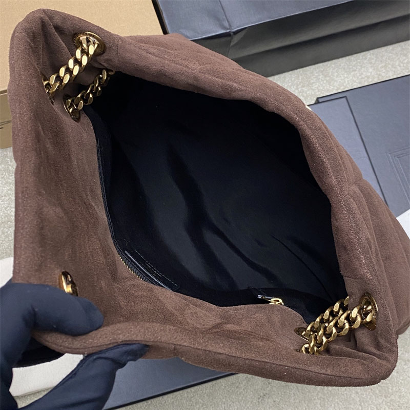 생로랑 생로랑 루루 푸퍼 스웨이드 미디엄 숄더 백 577475 레플리카 6번 이미지 - Bag | 세미샵 레플리카 사이트