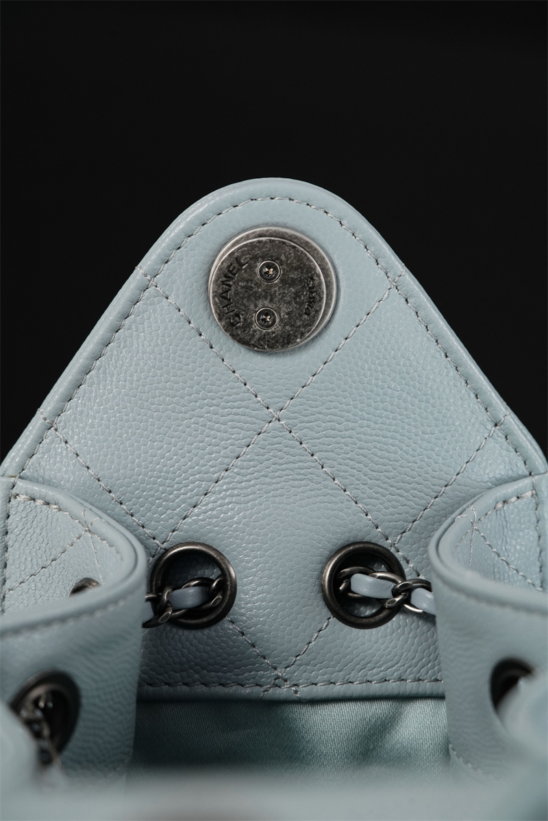 샤넬 샤넬 26C 25 미니 호보 백 그레인드 카프스킨 골드 메탈 라이트 블루 레플리카 7번 이미지 - Bag | 세미샵 레플리카 사이트