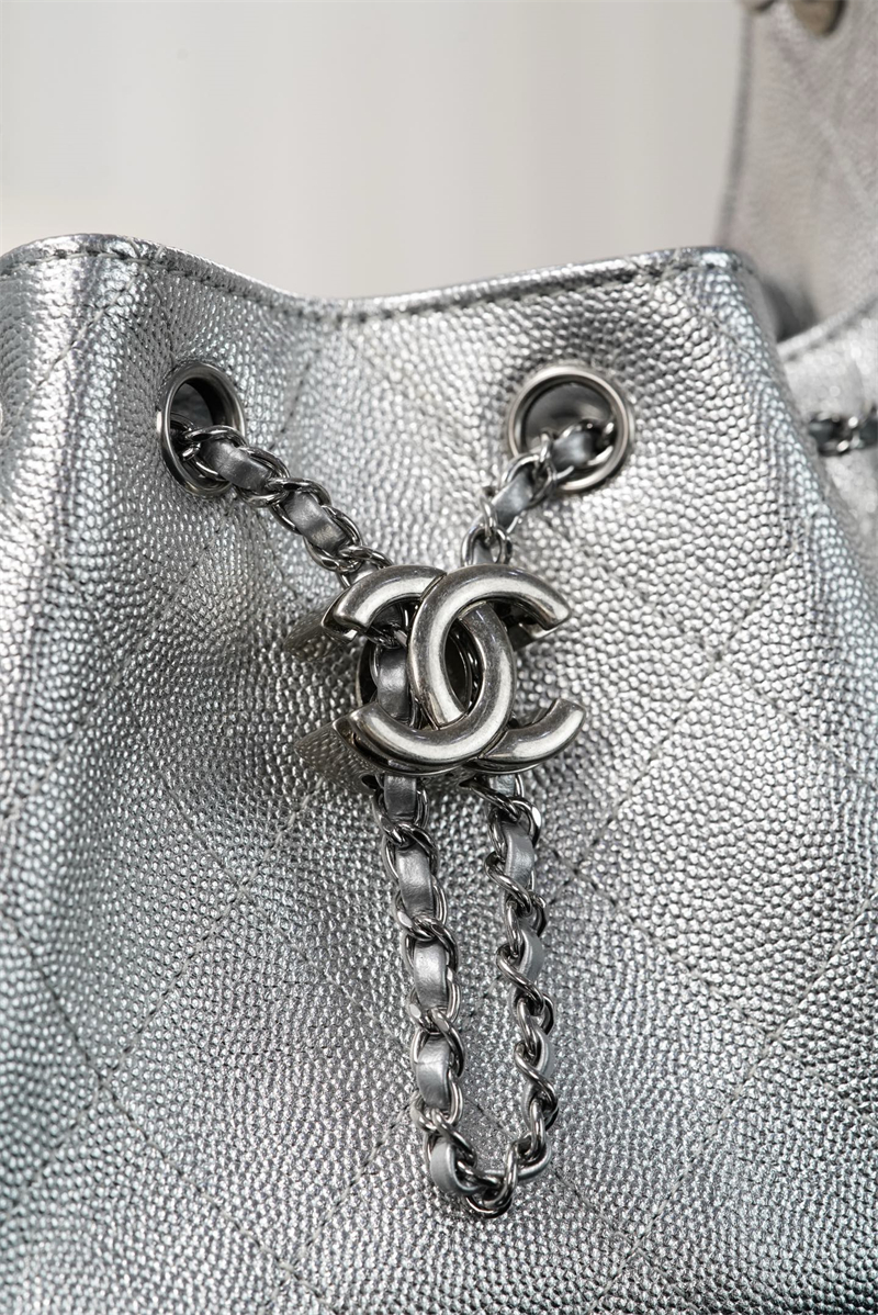 샤넬 샤넬 26C 25 미니 호보 백 그레인드 카프스킨 골드 메탈 실버 레플리카 20번 이미지 - Bag | 세미샵 레플리카 사이트