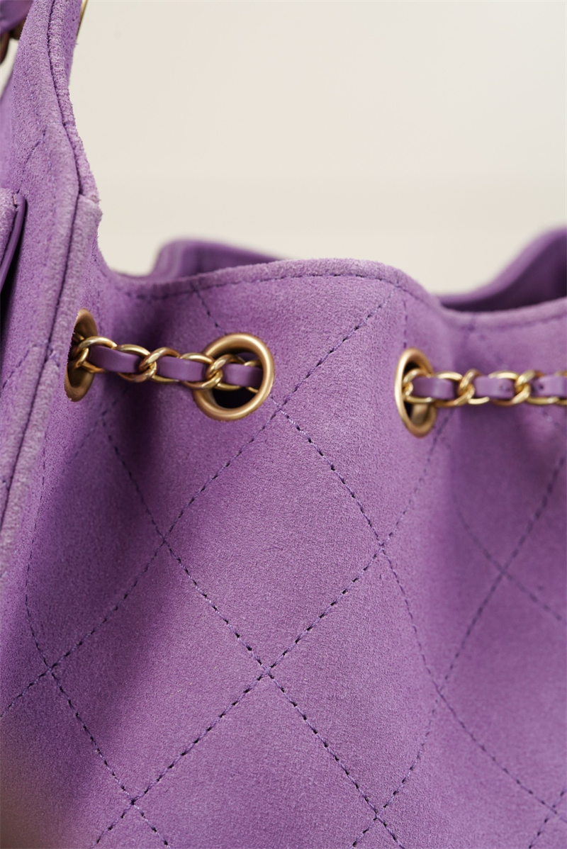샤넬 샤넬 26C 25 미니 호보 백 스웨이드 퍼플 레플리카 5번 이미지 - Bag | 세미샵 레플리카 사이트