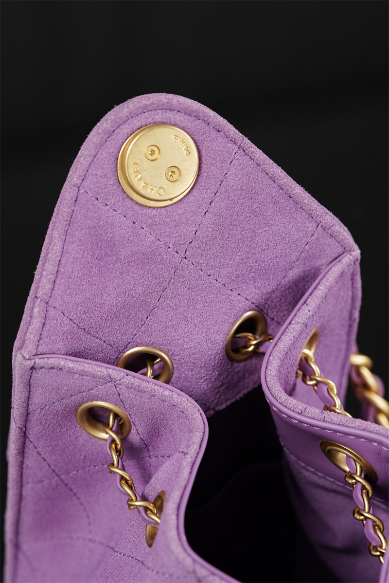 샤넬 샤넬 26C 25 미니 호보 백 스웨이드 퍼플 레플리카 13번 이미지 - Bag | 세미샵 레플리카 사이트
