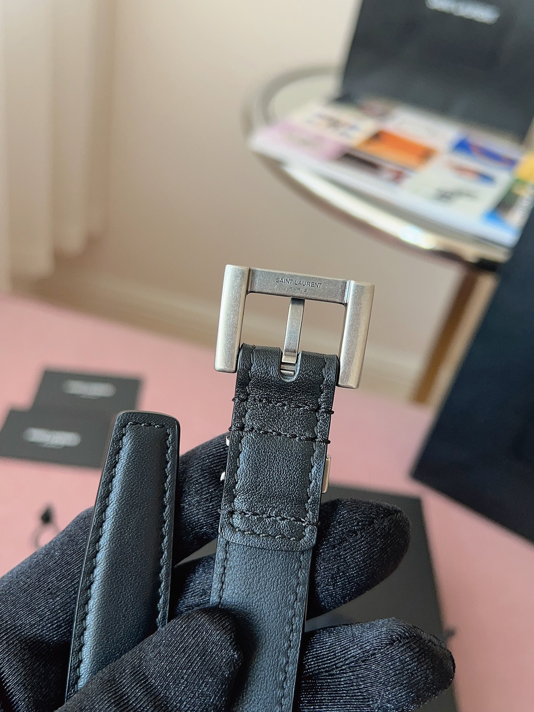 생로랑 생로랑 모노그램 스퀘어 벨트 레플리카 11번 이미지 - 벨트 | 세미샵 레플리카 사이트