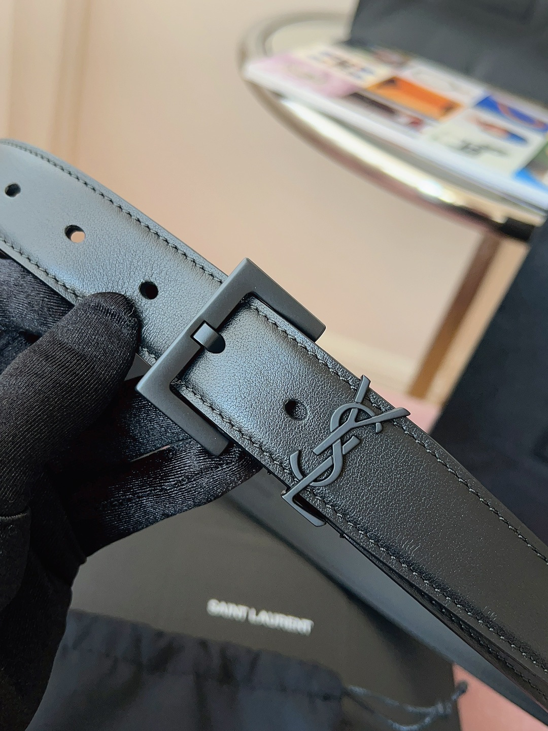 생로랑 생로랑 모노그램 스퀘어 벨트 레플리카 14번 이미지 - 벨트 | 세미샵 레플리카 사이트