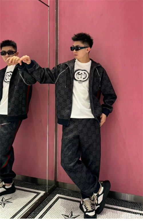 Gucci 구찌 다크그레이 웹 점포 GG 지퍼 자켓 레플리카 4번 이미지 - 의류 | 세미샵 레플리카 사이트