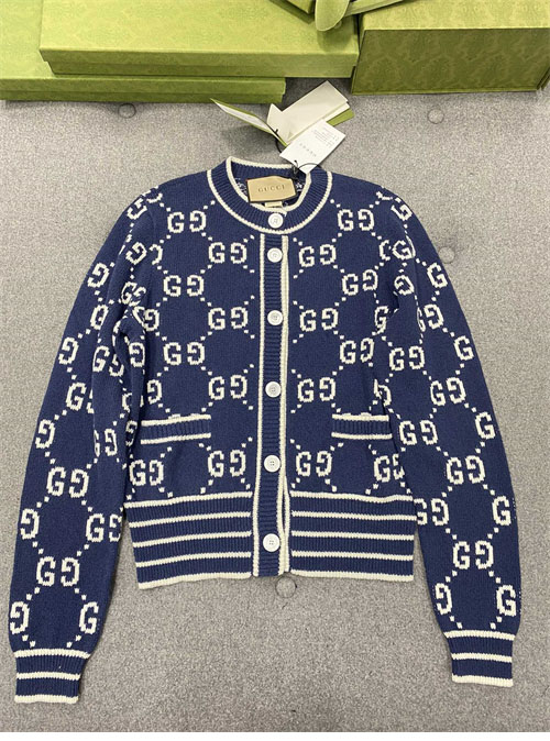 Gucci 구찌 더블 G 로고 자카드 가디건 레플리카 7번 이미지 - 의류 | 세미샵 레플리카 사이트