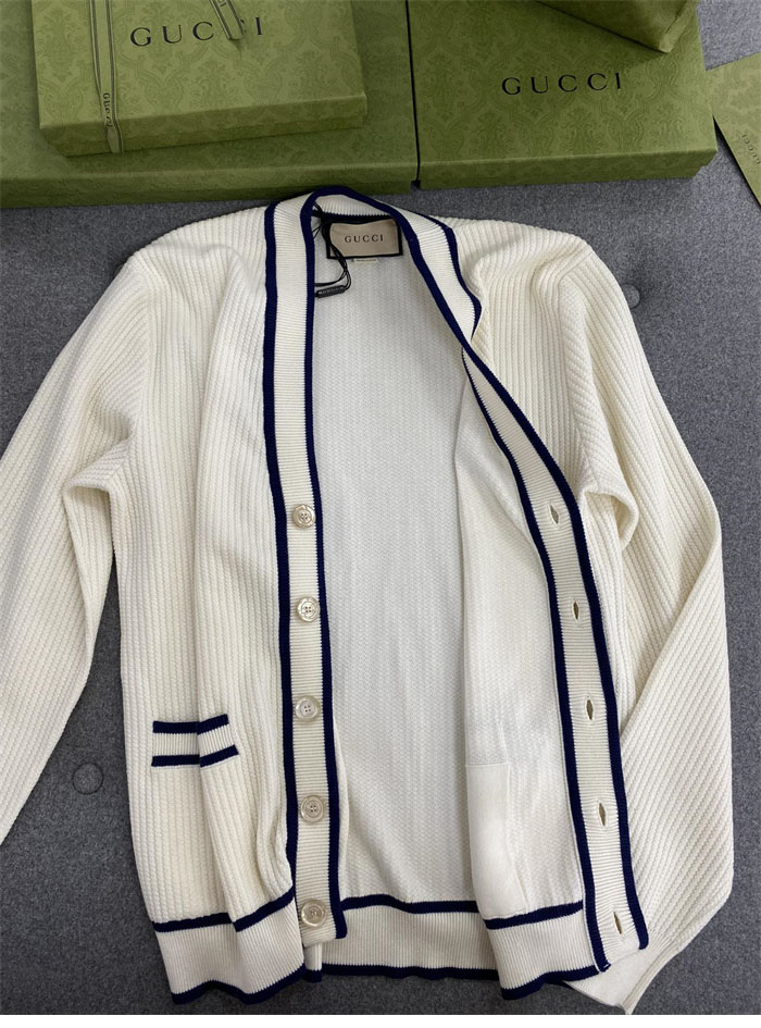 Gucci 구찌 리브드 울 블렌드 인터로킹G 로고 가디건 레플리카 6번 이미지 - 의류 | 세미샵 레플리카 사이트
