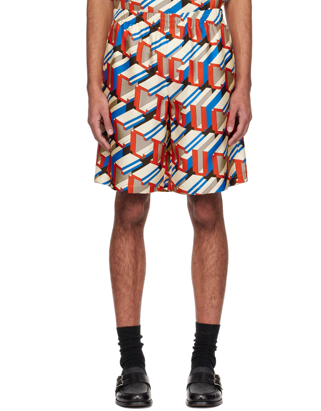Gucci 구찌 멀티컬러 픽셀 3D 프린트 숏 팬츠 레플리카 3번 이미지 - 의류 | 세미샵 레플리카 사이트