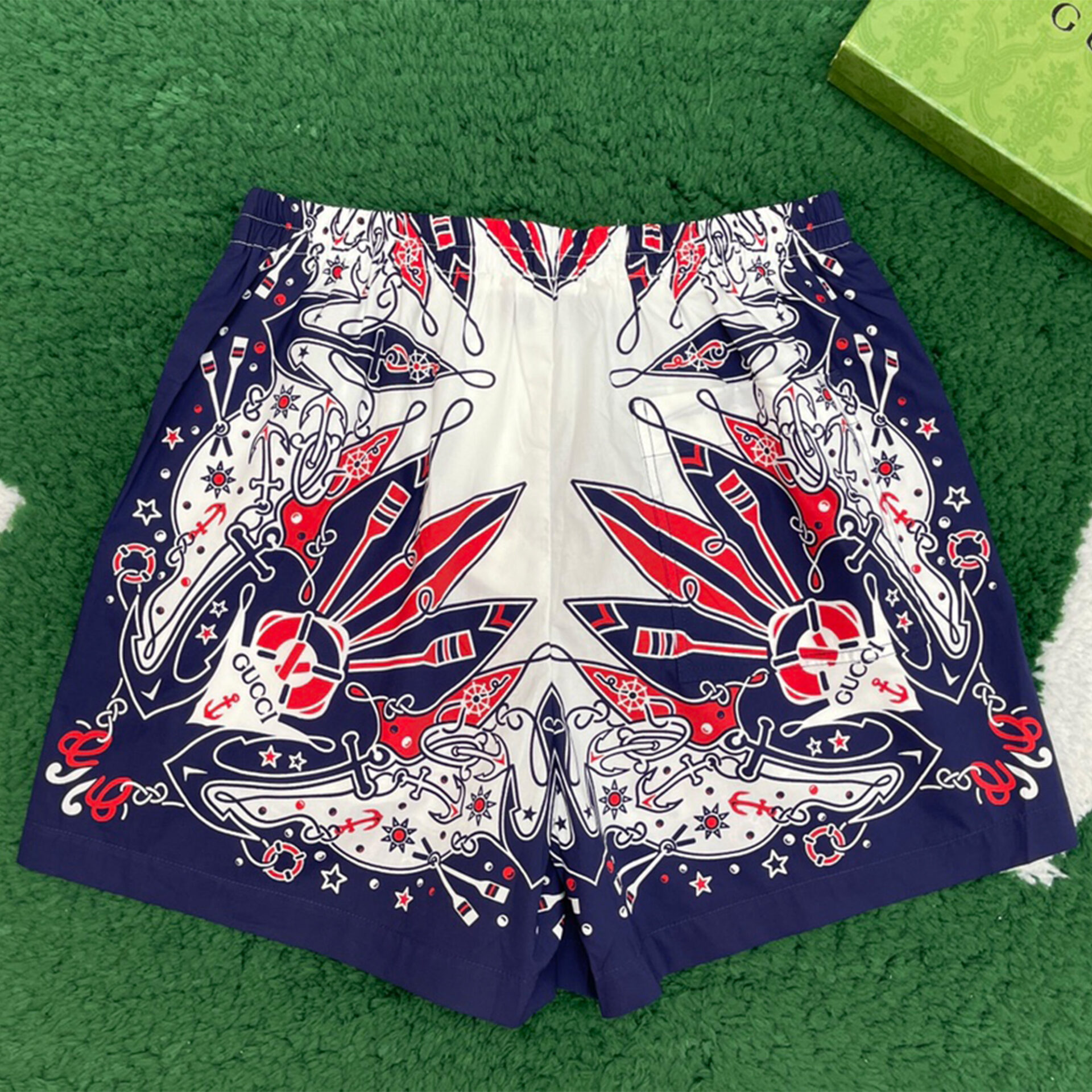 Gucci 구찌 반다나 프린트 코튼 숏 팬츠 “2COLOR” 레플리카 1번 이미지 - 의류 | 세미샵 레플리카 사이트