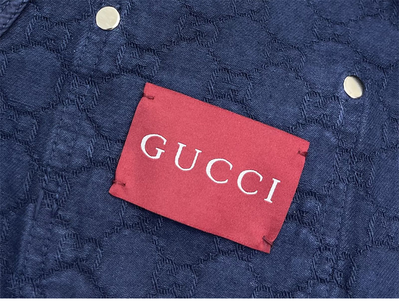 Gucci 구찌 블리치 그라데이션 블리치 GG 코튼 데님 자카드 셔츠 레플리카 12번 이미지 - 의류 | 세미샵 레플리카 사이트