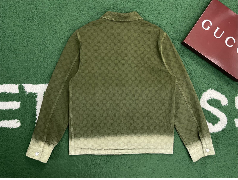 Gucci 구찌 블리치 그라데이션 블리치 GG 코튼 데님 자카드 셔츠 레플리카 15번 이미지 - 의류 | 세미샵 레플리카 사이트