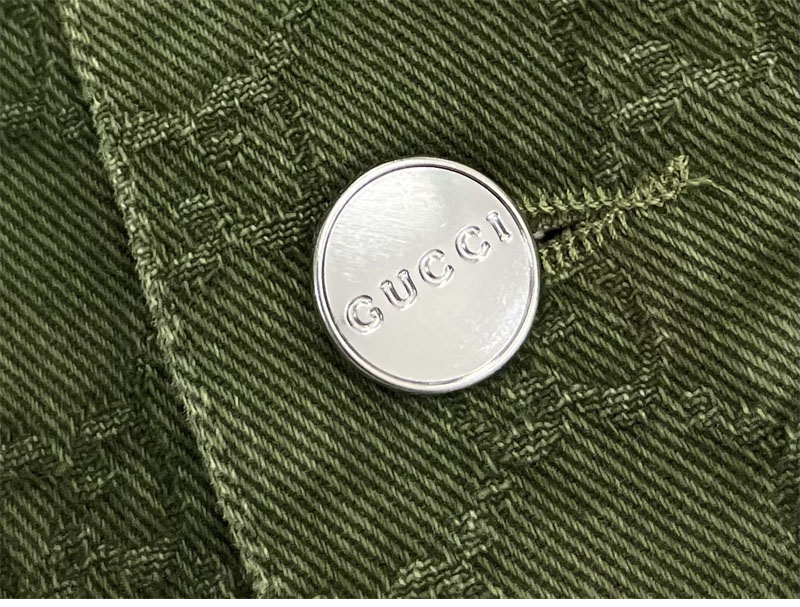 Gucci 구찌 블리치 그라데이션 블리치 GG 코튼 데님 자카드 셔츠 레플리카 20번 이미지 - 의류 | 세미샵 레플리카 사이트