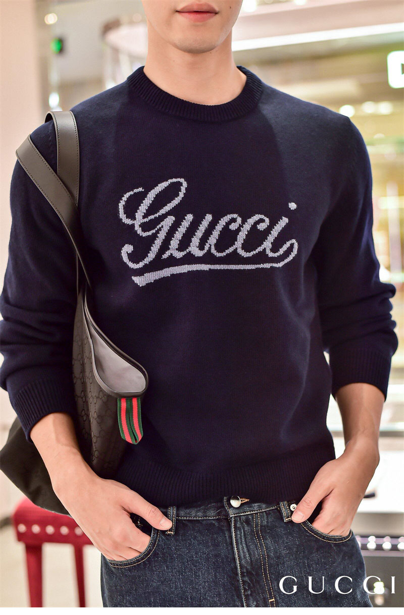 구찌 구찌 스크립트 인타르시아 니트 울 스웨터 레플리카 7번 이미지 - 의류 | 세미샵 레플리카 사이트