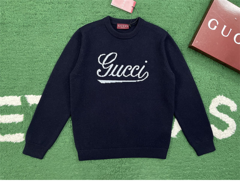 구찌 구찌 스크립트 인타르시아 니트 울 스웨터 레플리카 2번 이미지 - 의류 | 세미샵 레플리카 사이트