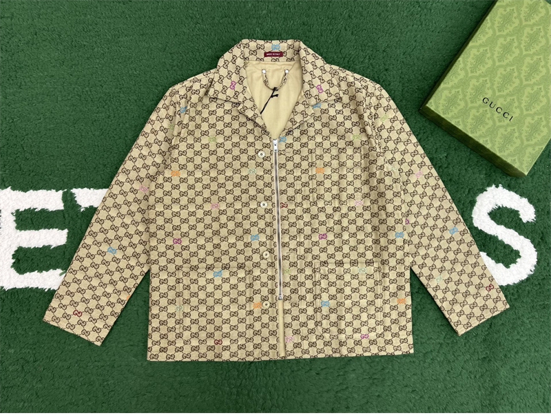 Gucci 구찌 올오버 GG 필 쿠페 캔버스 재킷 레플리카 5번 이미지 - 의류 | 세미샵 레플리카 사이트