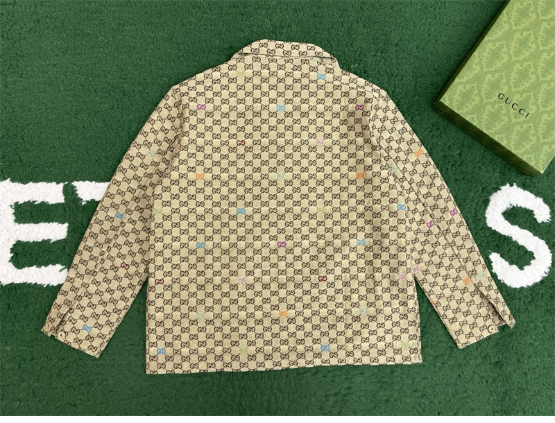 Gucci 구찌 올오버 GG 필 쿠페 캔버스 재킷 레플리카 6번 이미지 - 의류 | 세미샵 레플리카 사이트