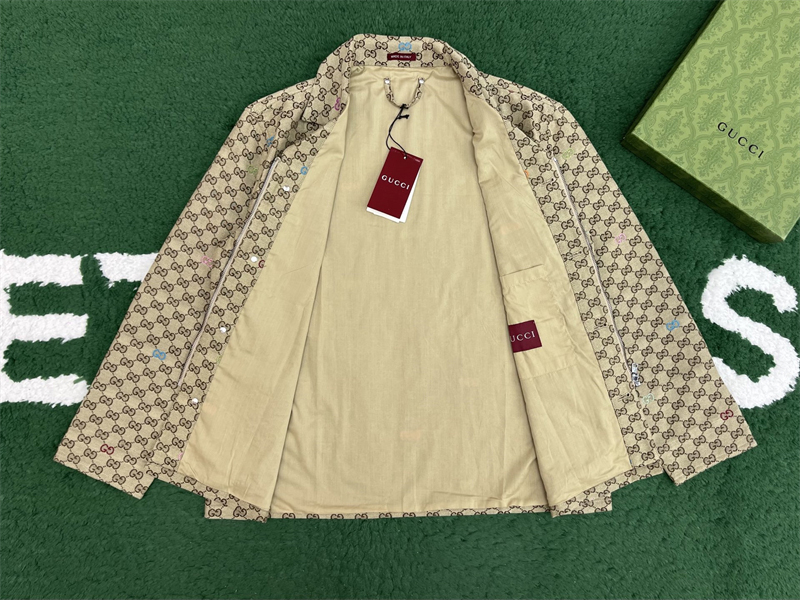 Gucci 구찌 올오버 GG 필 쿠페 캔버스 재킷 레플리카 7번 이미지 - 의류 | 세미샵 레플리카 사이트