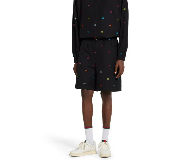 Gucci 구찌 와이드 GG 캔버스 필 쿠페 숏 팬츠 레플리카 2번 이미지 - 의류 | 세미샵 레플리카 사이트