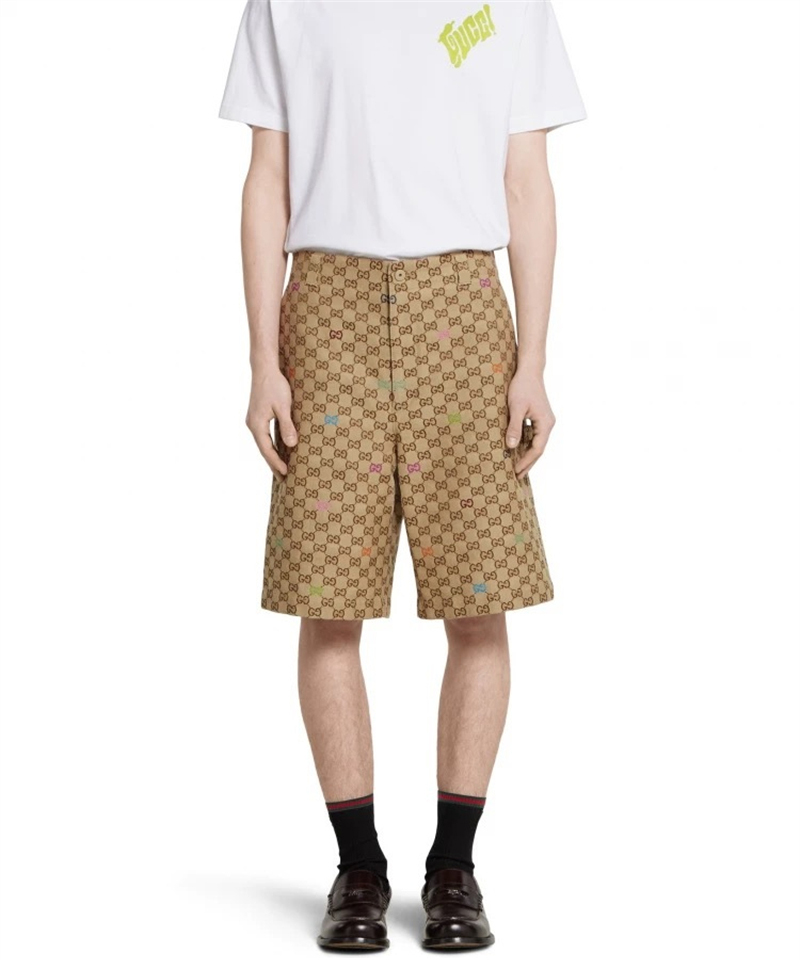 Gucci 구찌 와이드 GG 캔버스 필 쿠페 숏 팬츠 레플리카 2번 이미지 - 의류 | 세미샵 레플리카 사이트