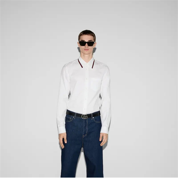 Gucci 구찌 웹디테일 옥스포드 코튼 셔츠 레플리카 2번 이미지 - 의류 | 세미샵 레플리카 사이트