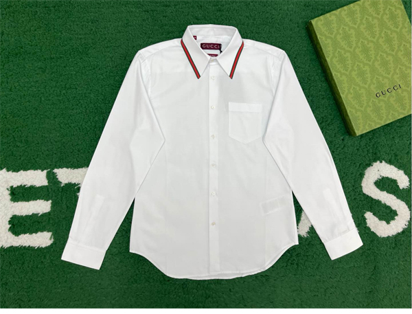 Gucci 구찌 웹디테일 옥스포드 코튼 셔츠 레플리카 3번 이미지 - 의류 | 세미샵 레플리카 사이트