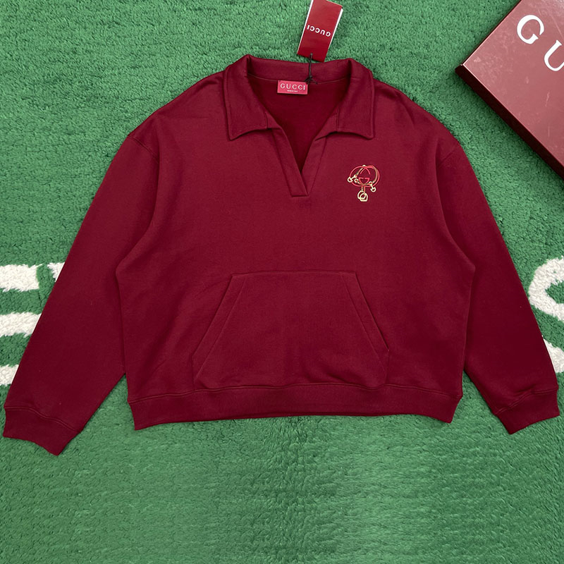 구찌 구찌 웹 인터로킹 G 로고 저지 스웨트셔츠 레플리카 8번 이미지 - 의류 | 세미샵 레플리카 사이트