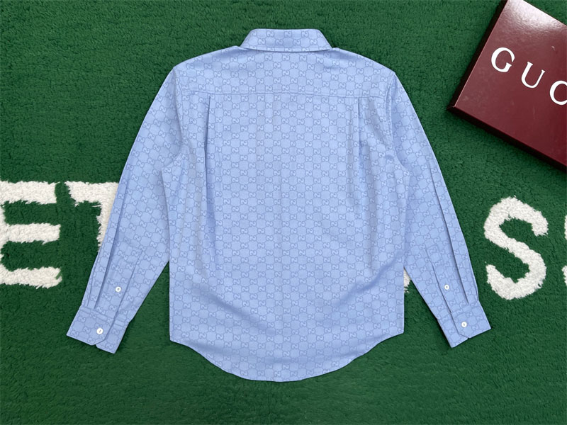 구찌 구찌 인터로킹 G 옥스포드 GG 코튼 셔츠 레플리카 3번 이미지 - 의류 | 세미샵 레플리카 사이트