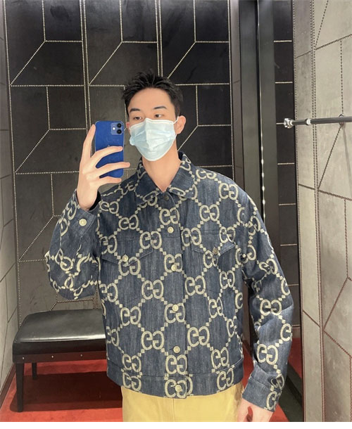 Gucci 구찌 점보 GG 데님 자켓 레플리카 4번 이미지 - 의류 | 세미샵 레플리카 사이트