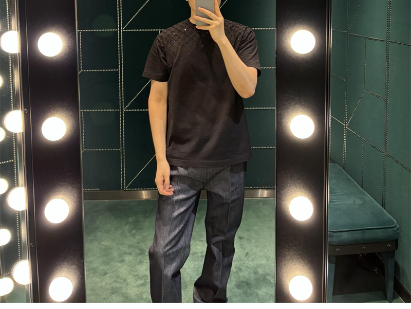 구찌 구찌 크리스탈 코튼 저지 반팔 티셔츠 레플리카 3번 이미지 - 의류 | 세미샵 레플리카 사이트