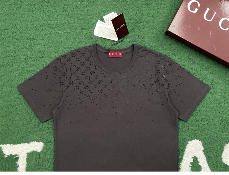 구찌 구찌 크리스탈 코튼 저지 반팔 티셔츠 레플리카 6번 이미지 - 의류 | 세미샵 레플리카 사이트